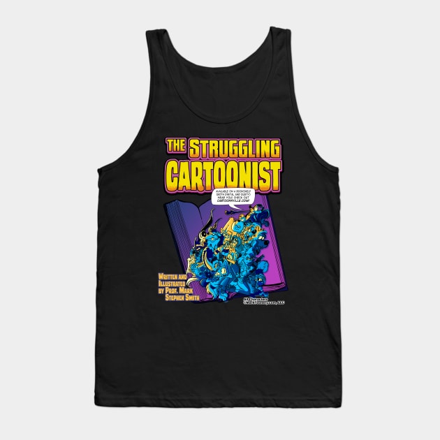 Struggling Cartoonist Open Book Tank Top by ProfMark